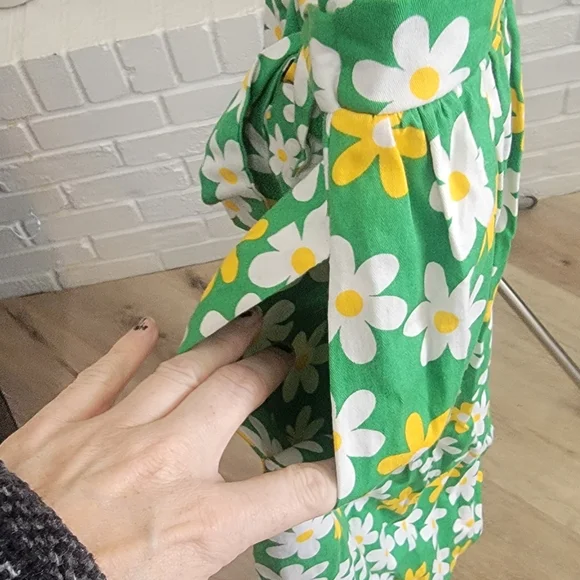 Modcloth Green Floral Midi Dress - Picture 4 of 4